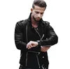 Liu Ming New Autumn Winter Mens Fashion PU Leather Plus Size Jacket Coats