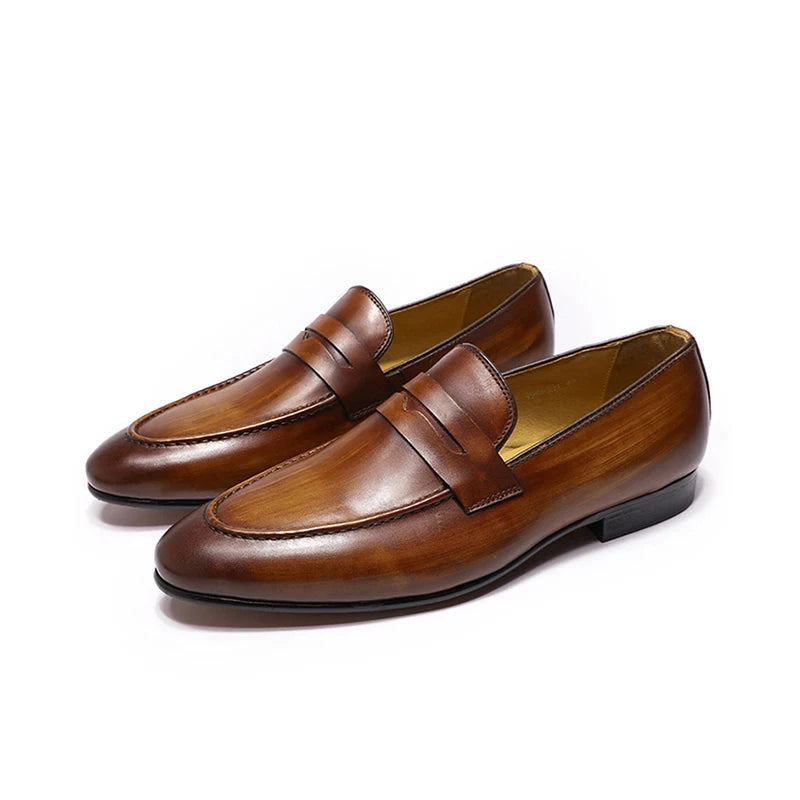 Branded Formal Loafers Shoes Genuine Leather for Men Low Price