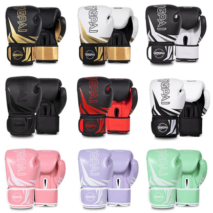 Professional Muay Thai MMA Sanda Training Gloves Daily Outdoor Waterproof PU Leather 6-16oz for Closure Non-Slip