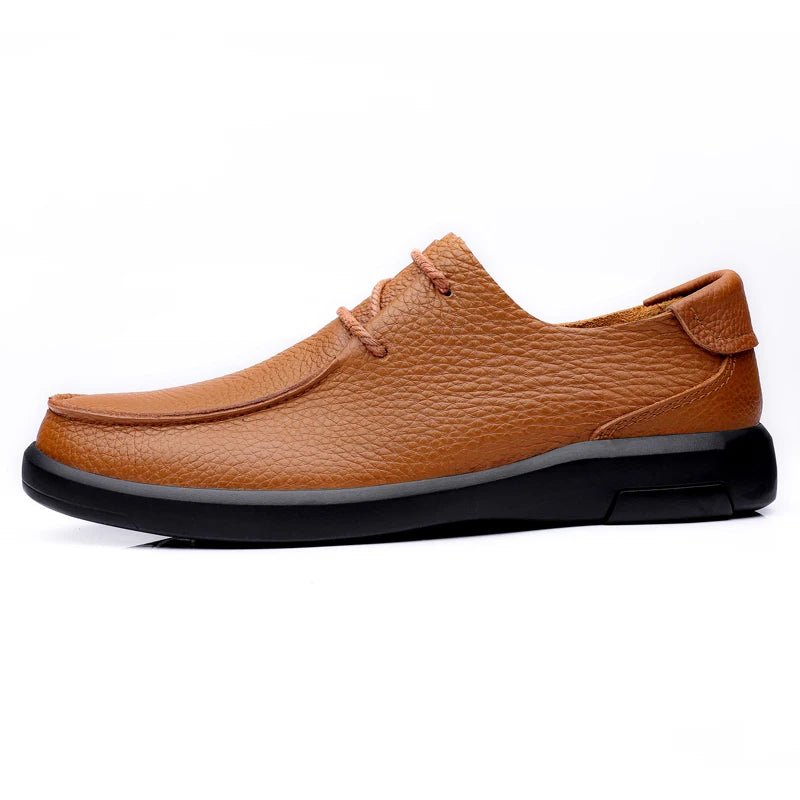 New Wholesale Oxford and Dress Shoes Flexible Business Casual Lace-up Men's Ankle Boots Top Cow Leather 37-45# High Quality