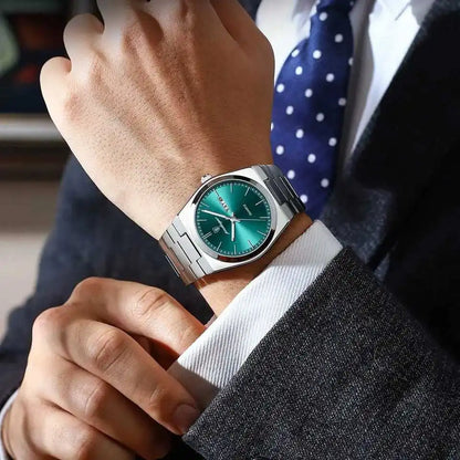 Hot Selling POEDAGAR 930 Man Wristwatch Stainless Steel Leather Strap Waterproof Luminous Men's Watches for Montre Homme Relojes