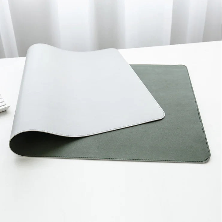 Anti-slip Mouse Pad Double-Sided Leather/Suede Gaming Mice Mat Desk 300*600mm Comfortable for Home Office Laptop PC MacBook