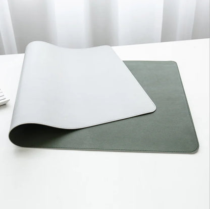 Anti-slip Mouse Pad Double-Sided Leather/Suede Gaming Mice Mat Desk 300*600mm Comfortable for Home Office Laptop PC MacBook