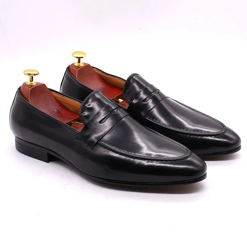 Branded Formal Loafers Shoes Genuine Leather for Men Low Price