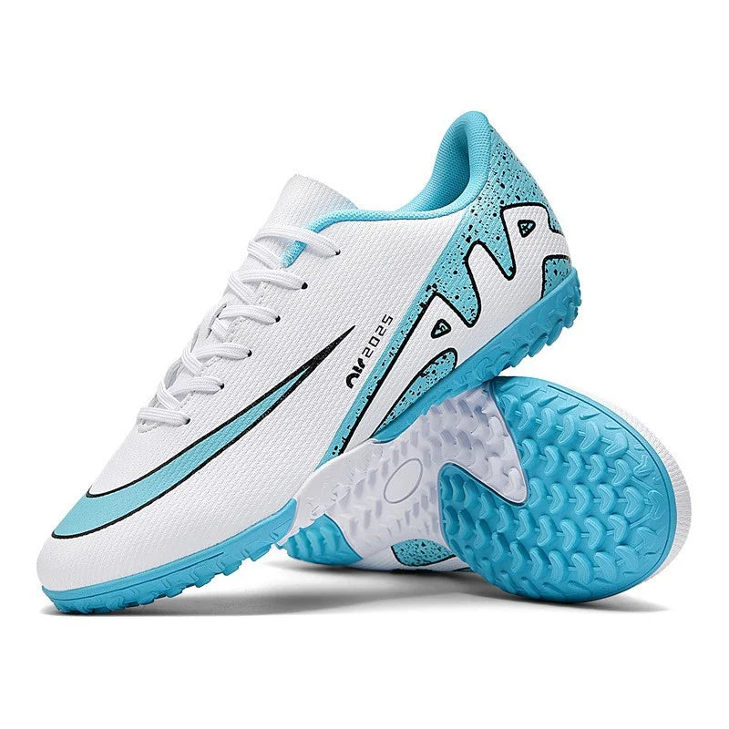 High Quality Football Socks Soccer Children's Unisex Anti-Slip Football Shoes with Synthetic Leather Upper for Grass Training