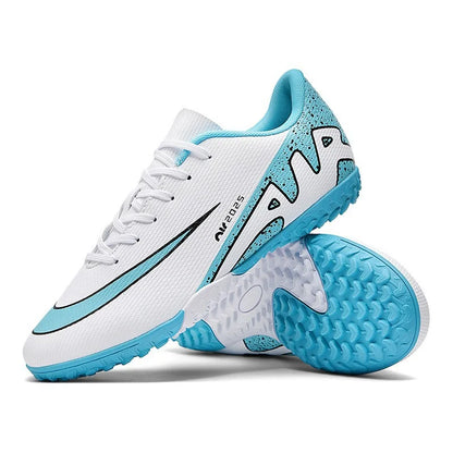 High Quality Football Socks Soccer Children's Unisex Anti-Slip Football Shoes with Synthetic Leather Upper for Grass Training