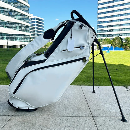 Hot Sale Lightweight Golf Stand Bag Custom Logo PU Nylon & Waterproof Leather 5-Way Access for Wholesale