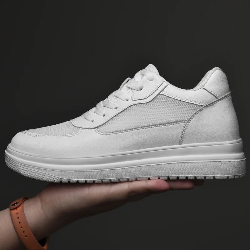 Genuine Leather Heighening Elevator Shoes Height Increase Shoe Men Insole 6 8CM Men Sneakers Sport Zapatos Para Hombre