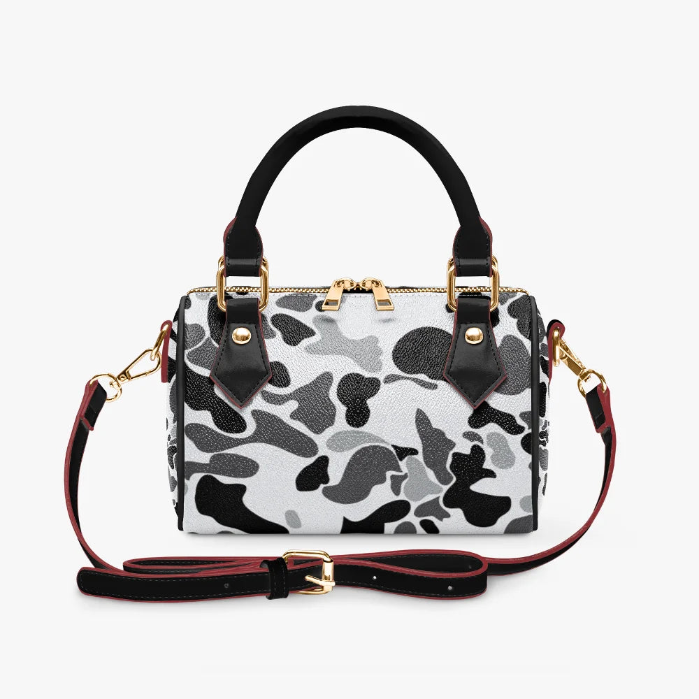 Women's Handbag Customized pink Camo Zipper Tote Bag PU Leather HandBag Cloud CamoPrinted Casual Travel Handle Crossbody Bag