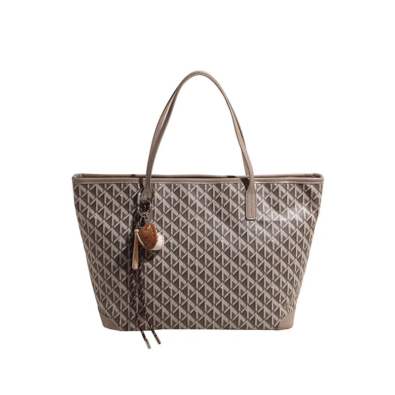 Wholesale Designer Luxury Large Canvas and Real Leather Tote Bags for Women Small Pocket Composite Bag Men Handbags Shopping