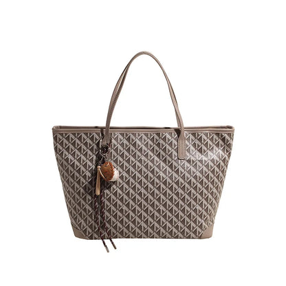 Wholesale Designer Luxury Large Canvas and Real Leather Tote Bags for Women Small Pocket Composite Bag Men Handbags Shopping