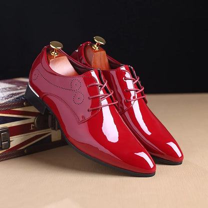 High Quality Fashion Brand Business Men Formal Shoes Oxford Leather Dress Pointed Wedding Shoes for Men Us Size 13 14 15