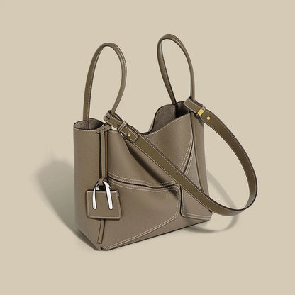 Manufacturer Real Cowhide Leather Woman Tote Bag Large Capacity Shoulder Bags Women Crossbody Handbags