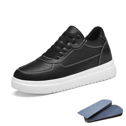 Genuine Leather Heighening Elevator Shoes Height Increase Shoe Men Insole 6 8CM Men Sneakers Sport Zapatos Para Hombre