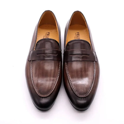 Branded Formal Loafers Shoes Genuine Leather for Men Low Price