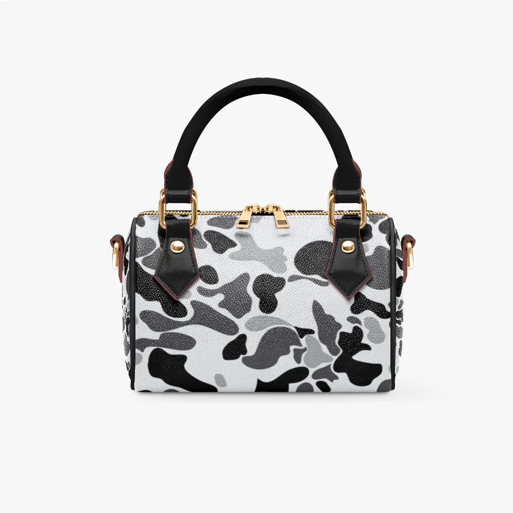 Women's Handbag Customized pink Camo Zipper Tote Bag PU Leather HandBag Cloud CamoPrinted Casual Travel Handle Crossbody Bag