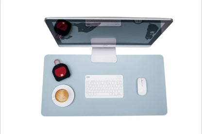 Anti-slip Mouse Pad Double-Sided Leather/Suede Gaming Mice Mat Desk 300*600mm Comfortable for Home Office Laptop PC MacBook