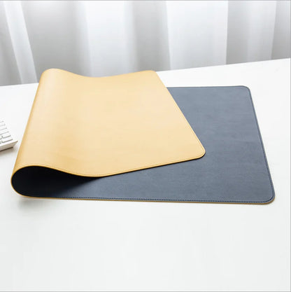 Anti-slip Mouse Pad Double-Sided Leather/Suede Gaming Mice Mat Desk 300*600mm Comfortable for Home Office Laptop PC MacBook