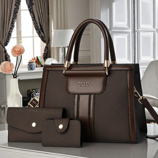 Customized Factory Casual Tote Women's Wallet Handbag Saffiano Leather PU Chain Nylon Lining Low Price Designer Zipper Style