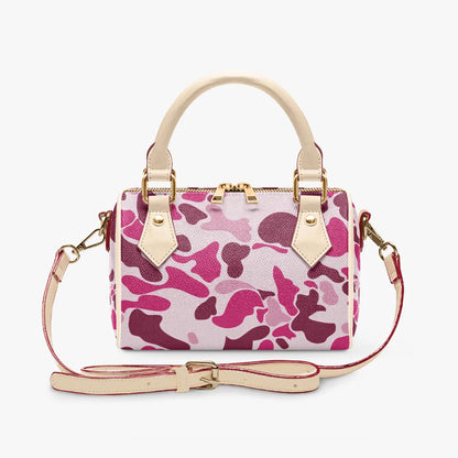 Women's Handbag Customized pink Camo Zipper Tote Bag PU Leather HandBag Cloud CamoPrinted Casual Travel Handle Crossbody Bag