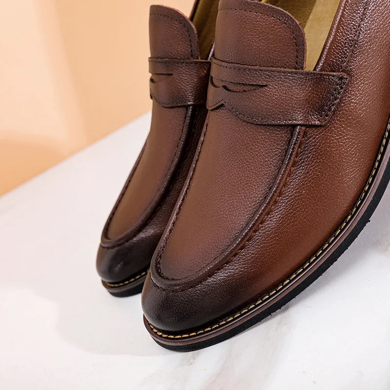 Fall Season Italian Luxury Oxford Dress Shoes for Men Genuine Leather Wedding Shoes Dropshipping Wholesale Available