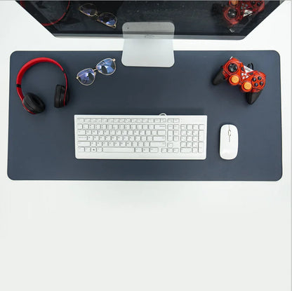 Anti-slip Mouse Pad Double-Sided Leather/Suede Gaming Mice Mat Desk 300*600mm Comfortable for Home Office Laptop PC MacBook