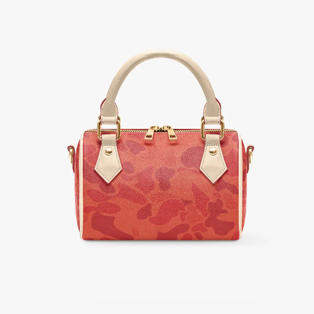 Women's Handbag Customized pink Camo Zipper Tote Bag PU Leather HandBag Cloud CamoPrinted Casual Travel Handle Crossbody Bag