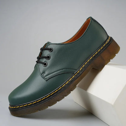 High Quality Genuine Leather Oxford Lace-up Korean-style Dress Shoes Beef Tendon Durable Casual Business Party Walking Shoes Men