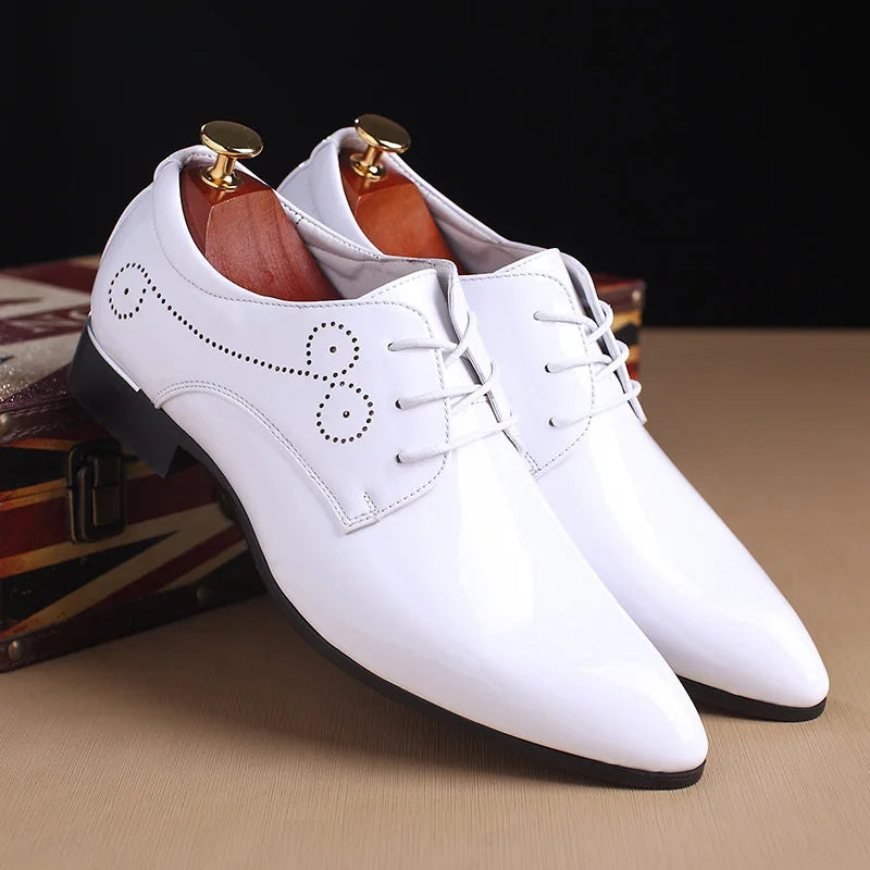 High Quality Fashion Brand Business Men Formal Shoes Oxford Leather Dress Pointed Wedding Shoes for Men Us Size 13 14 15