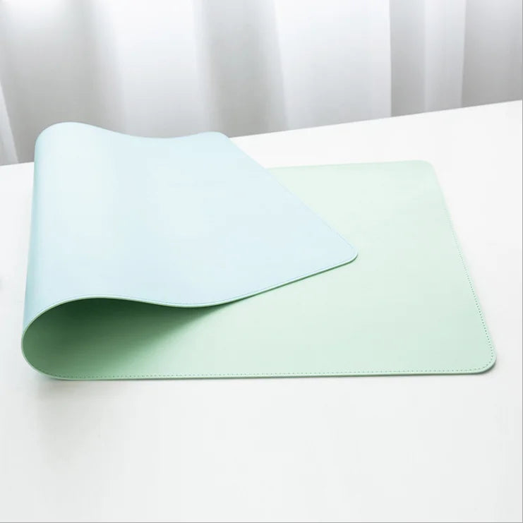 Anti-slip Mouse Pad Double-Sided Leather/Suede Gaming Mice Mat Desk 300*600mm Comfortable for Home Office Laptop PC MacBook