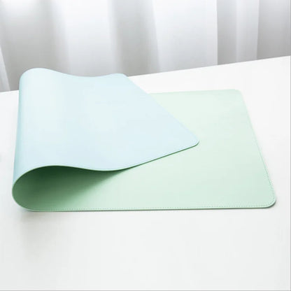 Anti-slip Mouse Pad Double-Sided Leather/Suede Gaming Mice Mat Desk 300*600mm Comfortable for Home Office Laptop PC MacBook