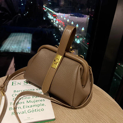 2026 New HK Fashion Simple Women's New Crossbody Mini Shoulder Bag PU Leather Handbag Mobile Phone Coin Purse Bag Small Square