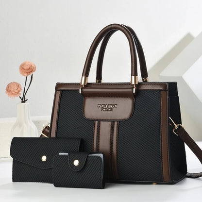 Customized Factory Casual Tote Women's Wallet Handbag Saffiano Leather PU Chain Nylon Lining Low Price Designer Zipper Style
