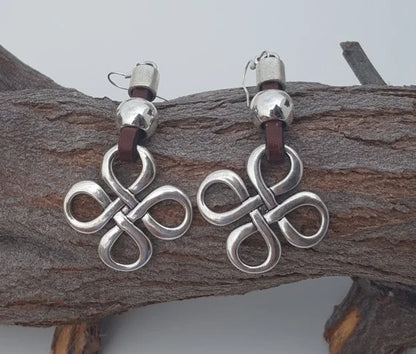 leather Earrings big leather Earrings Spiral Shell leather earrings Bohemia Earring