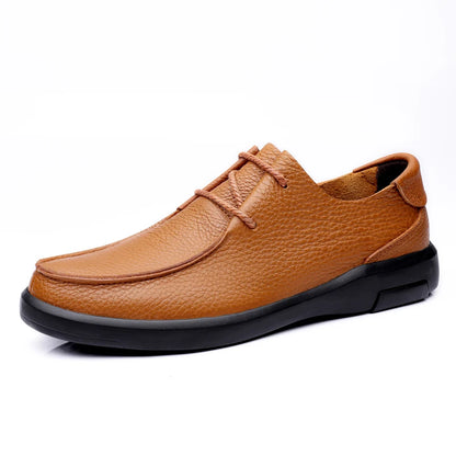 New Wholesale Oxford and Dress Shoes Flexible Business Casual Lace-up Men's Ankle Boots Top Cow Leather 37-45# High Quality