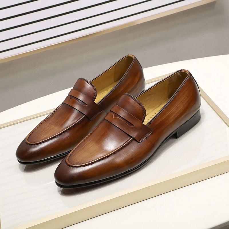 Branded Formal Loafers Shoes Genuine Leather for Men Low Price