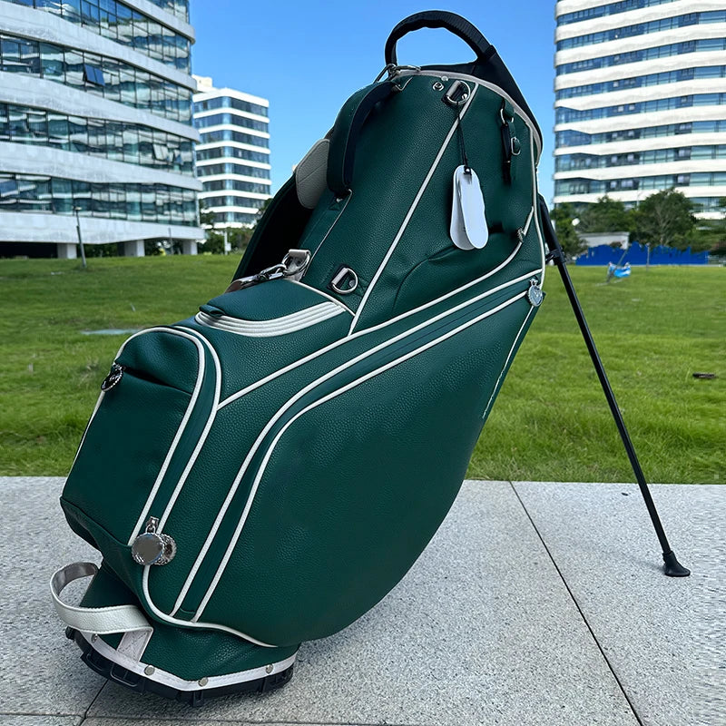 Hot Sale Lightweight Golf Stand Bag Custom Logo PU Nylon & Waterproof Leather 5-Way Access for Wholesale