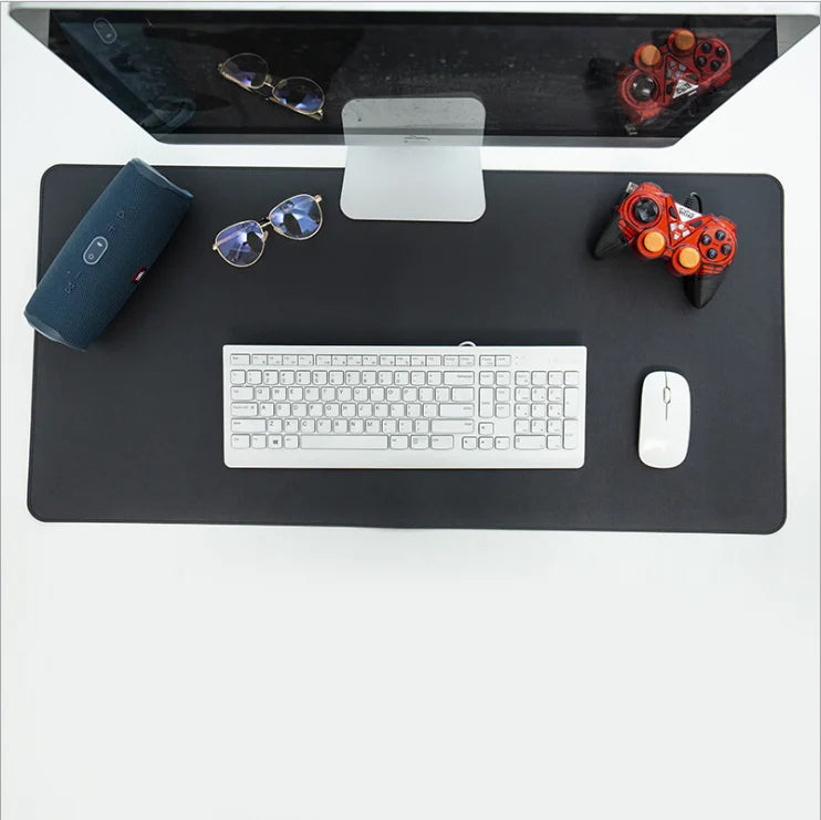 Anti-slip Mouse Pad Double-Sided Leather/Suede Gaming Mice Mat Desk 300*600mm Comfortable for Home Office Laptop PC MacBook