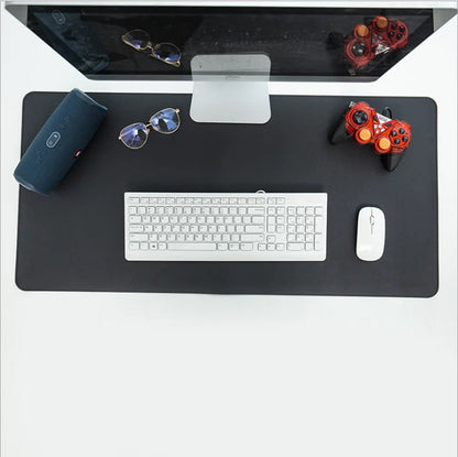 Anti-slip Mouse Pad Double-Sided Leather/Suede Gaming Mice Mat Desk 300*600mm Comfortable for Home Office Laptop PC MacBook