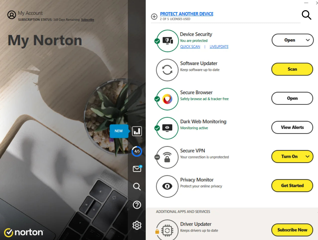 Globally Norton 360 Deluxe 5PC 1 Year Email Bind Antivirus Software License Online Fast Send Europe