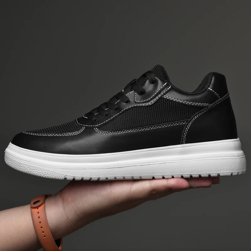 Genuine Leather Heighening Elevator Shoes Height Increase Shoe Men Insole 6 8CM Men Sneakers Sport Zapatos Para Hombre