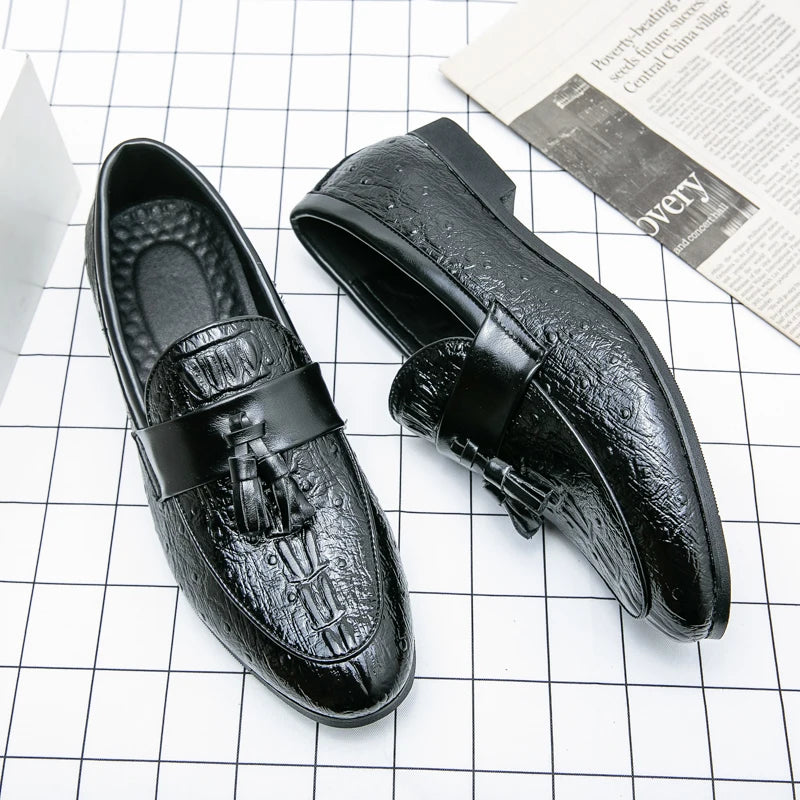 High Quality Fashionable Italian Business Shoes for Men GENUINE LEATHER Oxfords Dress Men Dress Shoes