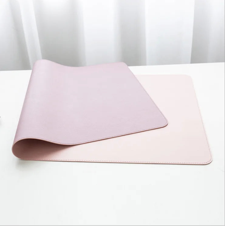 Anti-slip Mouse Pad Double-Sided Leather/Suede Gaming Mice Mat Desk 300*600mm Comfortable for Home Office Laptop PC MacBook