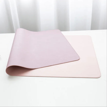Anti-slip Mouse Pad Double-Sided Leather/Suede Gaming Mice Mat Desk 300*600mm Comfortable for Home Office Laptop PC MacBook
