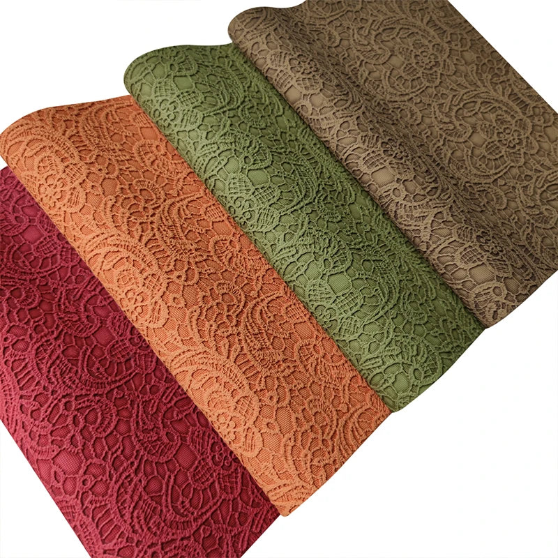 1.2mm High Quality Faux Leather Embossed Artificial Leather Embossed Imitation Leather Cotton Back Material