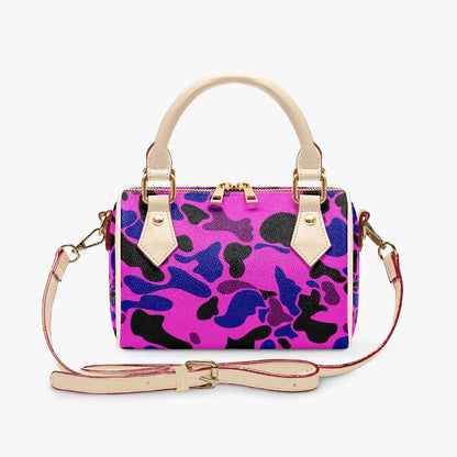Women's Handbag Customized pink Camo Zipper Tote Bag PU Leather HandBag Cloud CamoPrinted Casual Travel Handle Crossbody Bag