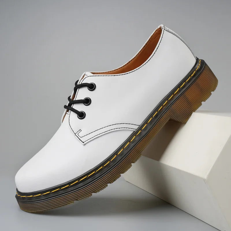 High Quality Genuine Leather Oxford Lace-up Korean-style Dress Shoes Beef Tendon Durable Casual Business Party Walking Shoes Men