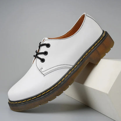High Quality Genuine Leather Oxford Lace-up Korean-style Dress Shoes Beef Tendon Durable Casual Business Party Walking Shoes Men