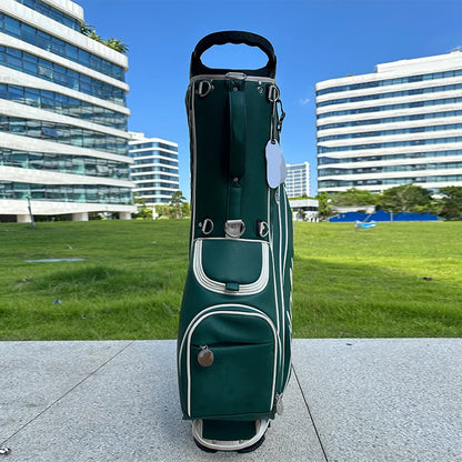 Hot Sale Lightweight Golf Stand Bag Custom Logo PU Nylon & Waterproof Leather 5-Way Access for Wholesale