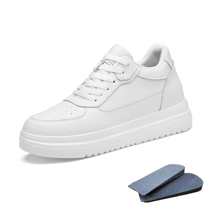 Genuine Leather Heighening Elevator Shoes Height Increase Shoe Men Insole 6 8CM Men Sneakers Sport Zapatos Para Hombre